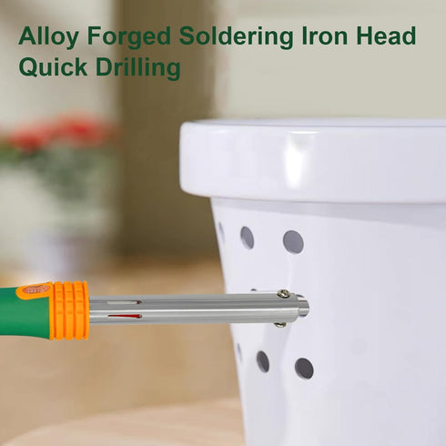 DIY Plastic Pots for Plants,Small Plant Pots Perforator for Home Use,Flowerpots Drilling,Add Drainage Holes to the Flower Pot,Soldering Iron,Plant...