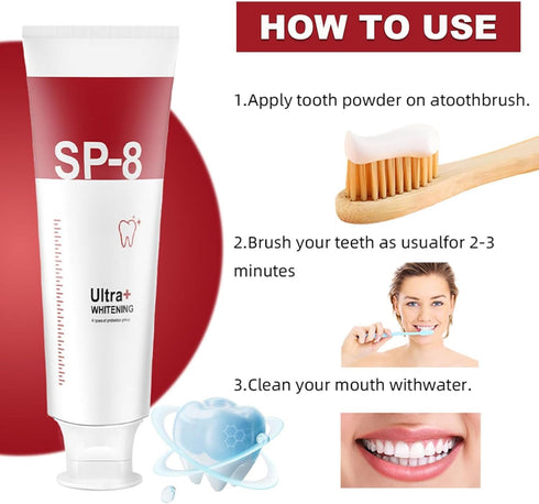 SP-8 Probiotic Toothpaste, SP8 Toothpastec, SP8 Fresh Breath Deep Cleaning Care Toothpaste 100g...