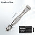 21 Pieces Pin Vise Hand Drill Bits Set Include Hand Drill Pin Vise Spiral Rotary Tool with 20 Pieces 0.3-1.6 mm Micro Twist Drill Bits for Resin C...