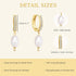 CHESKY Pearl Hoop Earrings for Women, Trendy 14k Gold Plated Hoop Earrings Chunky Pearl Drop Earrings for Women Hypoallergenic Gold Pearl Dangle H...