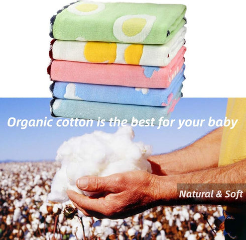 Haijinxi Baby Face Cloth, Premium Great Density Cotton Muslin Washcloths, Super Soft Baby Washcloth for Delicate Skin and Great Sewing Face Towel,...
