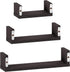 FURINNO Indo Wall Mounted Floating Shelves, Espresso...