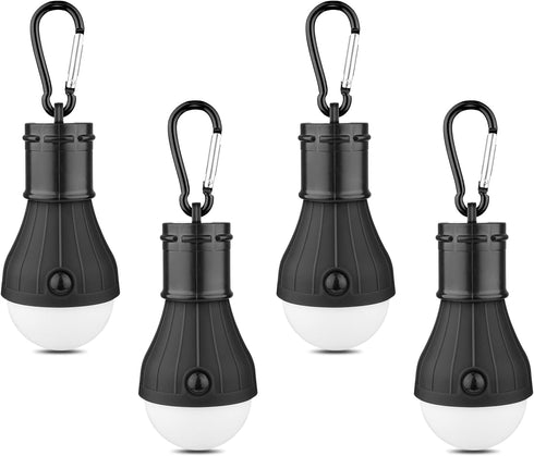 LED Camping Tent Lantern, Portable Outdoor Waterproof Emergency Light Bulb, Battery Powered with Clip Hook, Super Bright, for Hiking, Party?Campin...