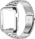 iiteeology Compatible with Apple Watch Bands 44mm Series 6 5 4 Se, Upgraded Stainless Steel Band with iWatch Screen Protector Case for Men Women S...
