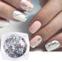 Holographic Gold Silver Nail Foil Glitter Flakes 3D Sparkly Aluminum Foil Flake Mirror Powder Nail Art Supplies Irregular Foil Glitter Chip Nail D...