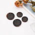 Create idea 20pcs 4 Holes Circular Button Natural Buffalo Horn Fastener for Blazers Costumes Crafts Washable Clothes Decoration 2 Sizes 15mm 20mm ...