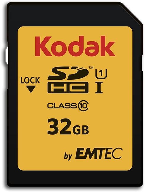 KODAK Premium Memory Card 32GB, 85MBs Read Speed, 25MBs Write Speed, Compatible with SDHC and SDXC standart - EKMSD32GHC10K...