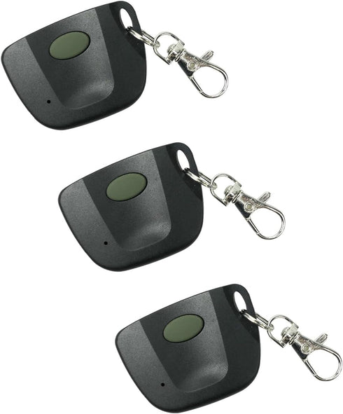 3 Pack Keychain Remote Control Linear Multi-Code 300MHz 3089 3060 3070 4120 Mini Garage Opener Remote with 10 Position Dip Switches...