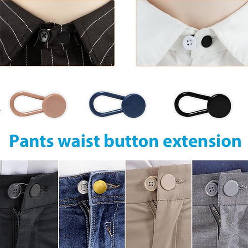 12Pcs Button Extenders for Women and Men's Pants,Skirts Etc Pants Button Extender,Extension Waist 1/1.4 Inche...