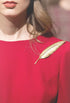 Gentlemen Suit Gold Brooches Elegant Elegant Leaf Suit Clip Collar Pin Brooch Unisex (big gold)...