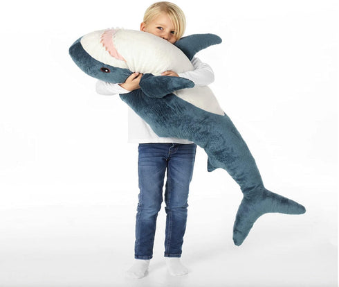 Plush Shark Toy Pillow, 31-inch Giant Shark Plush Animal Toy Super Soft and Cute Pillow Children’s Boys and Girls Room Decoration Bedtime Gift (80...