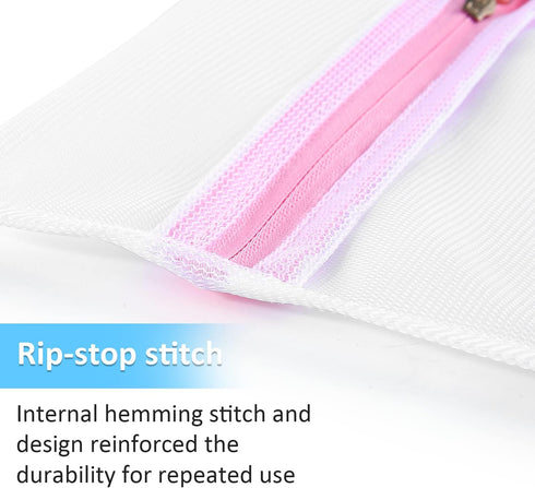 GOGOODA 7Pcs Mesh Laundry Bags for Delicates with Premium Zipper, Travel Storage Organize Bag, Clothing Washing Bags for Laundry, Blouse, Bra, Hos...