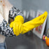 18.5inch Rubber Gloves Waterproof polyester Household Cleaning Gloves For DishWashing,Gardening,Painting(Medium)...