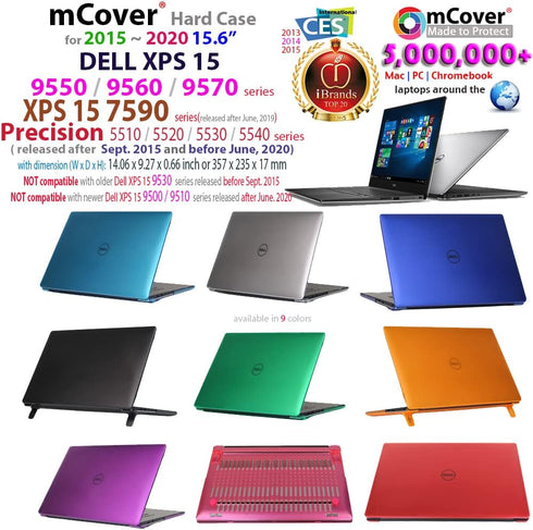 iPearl mCover Hard Shell CASE Only compatible for 15.6" Dell XPS 15 9550/9560 / Precision 5510 / 5520 Series (Released After Sept. 2015 and before...