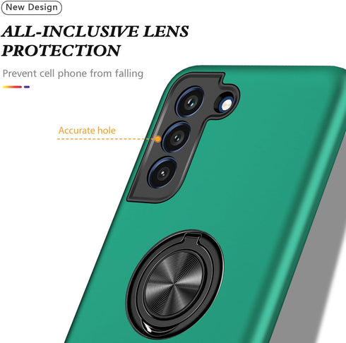 Galaxy S21 FE Case for Samsung S21 FE Case Military Grade Shockproof Built-in Ring Holder Kickstand Car Mount Armor Heavy Duty Protective Case for...