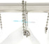 Antique Nickel Shower Curtain Hooks, 6 Inch Ball Chain Design, 12 Pack Rust-Resistant Metal Curtain Rings for Bathroom Rods, Heavy Duty 4.5mm Show...