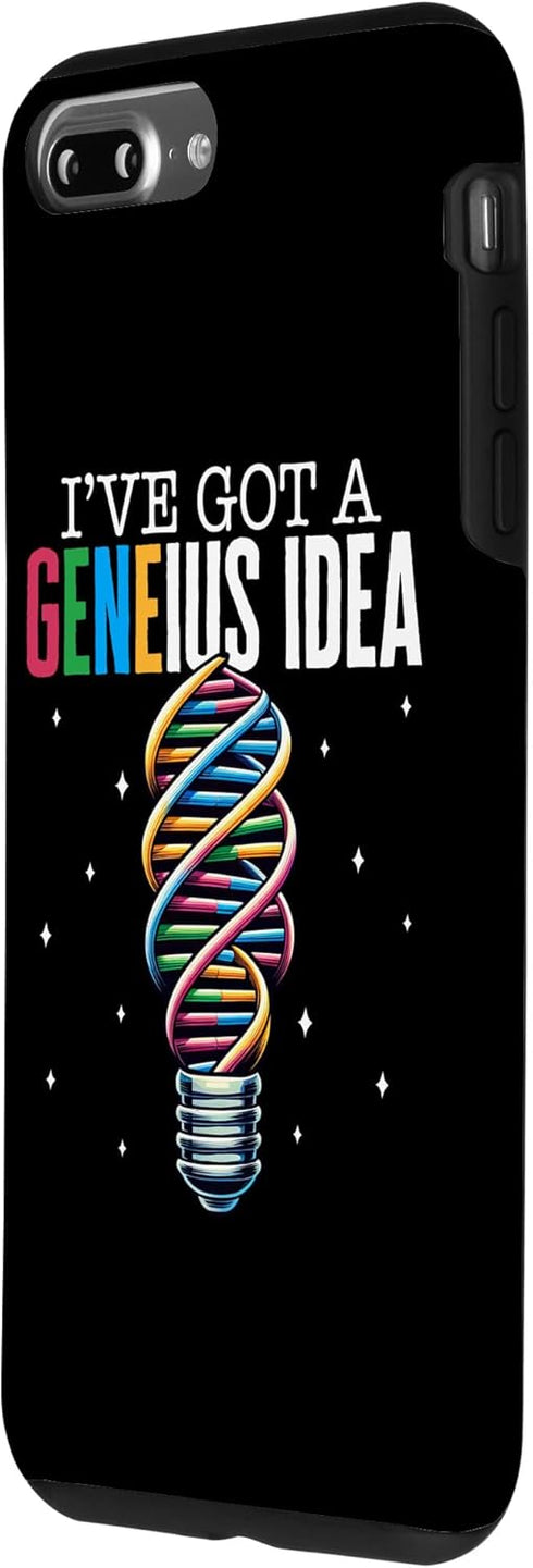 iPhone 7 Plus/8 Plus Science I've Got Geneious Idea Helix Twisting DNA Light Bulb Case...
