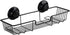 SANNO Suction Cups Shower Caddy, Bathroom Storage Combo Organizer,Rustproof Wire Basket for Kitchen Bathroom Accessories - Stainless Steel,Black...