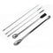 1 Set Stainless Steel Micro Lab Sampling Scoop Spatulas Combination Reagent Spoon Laboratory Supplies (Pack of 5)...
