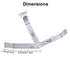 Stainless Steel Feeler Gauge Dual Marked Metric and Imperial Measuring Tool (0.005/0.127-0.02/0.508 mm, 16 Blades)...