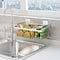 Kitchen Storage Metal Wire Fruit Basket - SUS304 Stainless steel Organizer Storage Bin Baskets for Bathroom - Space Saving Design for Pantry Organ...
