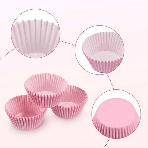 Baking Cups, 100 pieces Paper Cupcake Liners Wrappers Nonstick Muffin Molds Baking Cup Holders for Wedding, Birthday, Baby Shower or Holiday Party...