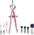 Mr. Pen- Professional Compass for Geometry, Pink, Extra Leads, Metal Compass, Compass, Compass Drawing Tool, Drawing Compass, Drafting Compass, Co...