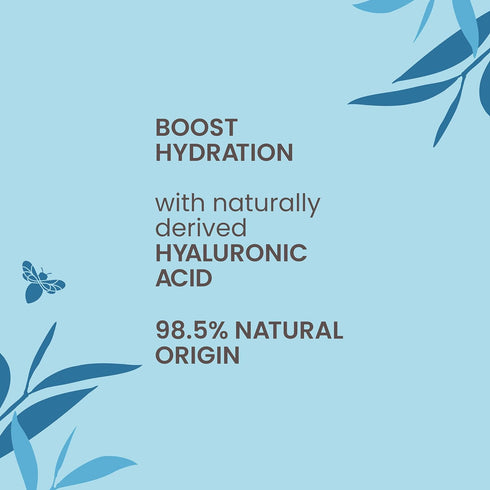 Burt's Bees Hyaluronic Acid Face Serum, Hydrates & Boosts Skin Naturally for Smoother, Glowing Skin Tone, Lightweight, with Algae - Hydrating Boos...
