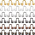 1 Box 600Pcs Wire Guard Loops Guardians Wire Protector Jewelry Brass U Shaped Small Double Holes Thread Wire Protectors for Jewelry Making Necklac...
