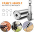 Universal Socket Tools Gifts for Men: Fathers Day Birthday Gift for Dad Husband Him Women 1/4"-3/4"(7-19mm) Super Socket Set Impact Power Drill Ad...