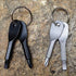 2Pcs Silver Stainless Steel Screwdrivers Flathead Cross Head With Hand Tools Key Ring Mini Screwdriver Multifunction Outdoor Tool Set Screwdrivers...