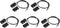 uxcell Wired Door Contact Window Sensor NC Surface Mount Magnetic Reed Switch Black 5 Pcs...