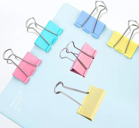 Colored Small Binder Clips 0.75 Inch(100 Pack), Small Binder Clips Micro Clips Paper Clamps for Office and Home Supplies...