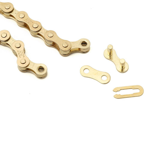 FSC F410 1-Speed Bicycle Chain (1/2 x 1/8-Inch, 104L) (Ti-N Gold)...