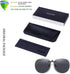 Clip On Sunglasses Polarized Over Prescription Glasses Unisex Rimless Non-Flip Up...