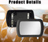 Car Visor Mirror,ZYNQACC 2 Pack Car Makeup Vanity Mirror Clip-On Rear View Sun-Shading Cosmetic Vanity Mirror for Various Truck Automobile Accesso...
