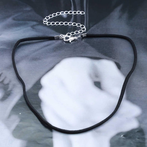 Boho Suede Choker Necklace Black Velvet Necklace Punk Choker Necklace Vintage Suede Collar Necklace Chain Jewelry for Women and Girls...