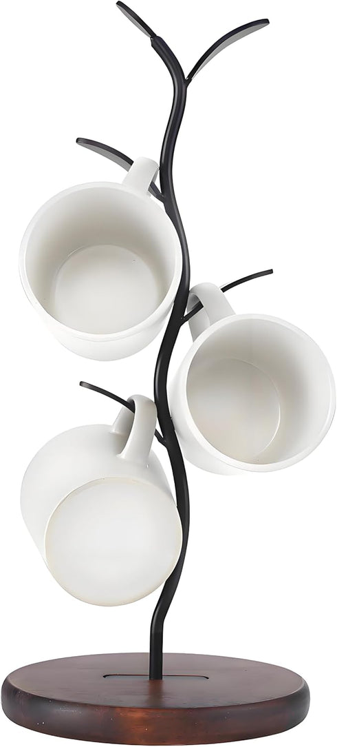 Mug Holder Stand, Countertop Coffee Mug Tree, Tea Cup Organizer Storage Rack for Bar Counter Kitchen...