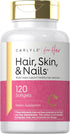 Carlyle Hair Skin and Nails Vitamin | 120 Softgels | Beauty Formula Supplement | with Biotin and Collagen | Non-GMO, Gluten Free...
