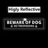Beware of Dog No Trespassing Sign, 12x3 Inch Rust Free .040 Aluminum Metal Sign, UV Protected Weatherproof Reflective Warning Dog Sign Indoor or O...