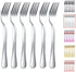 Kyraton Dinner Fork 6 Pieces, Stainless Steel 8.17 Inch Forks Silverware, Table Forks Set of 6...