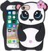 Cute Case Compatible with iPhone SE 2020/2022 Case, Funny Girly Panda iPhone 6/6s/7/8/ Cases, Animals 3D Cartoon Soft Silicone Shockproof Cover fo...