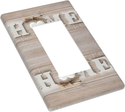 Home Wall Plate 1 Gang Single Rocker Decorative Light Switch Cover Modern Abstract Switch Plate Cover for Bedroom Kitchen Home Decor White Love...