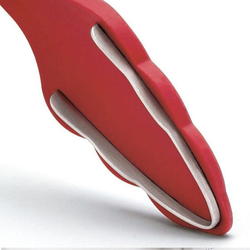 Browne & Co Cuisipro 12-Inch Silicone Tongs with Teeth, Red...
