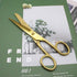 Gold Scissors 7" Recycled Stainless Steel Copper Straight Multi-Purpose Shears Knife Edge Craft Tailor Heavy Duty Scissors for Daily Use (Gold, 7i...