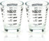 Shot Glasses Measuring cup Liquid Heavy Glass Wine Glass Espresso Shot Glass 26-Incremental Measurement 1oz, 6 Tsp, 2 Tbs, 30ml (2 pack-black 30ml...