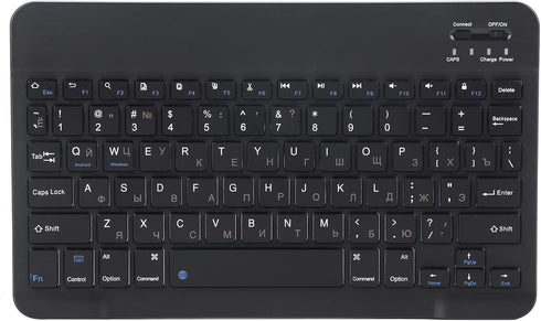 Cyrillic Keyboard Keyboard to Attach to Tablet Black Russian 10.1 Slim Ultra Wide 80?Key Keyboard Bluetooth 3.0 for for Ios Win...