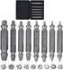 Gifts for Men,8 Pieces Screw Extractor Kit,Damaged Screw Extractor Kit Stripped Screw Extractor Set DIY Hand Tools Gadgets Broken Bolt Extractor S...