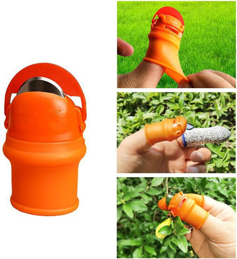 12 Pcs Gardening Silicone Thumb Knife Tool Set for Harvesting, Plant Fruit Picking, Trimming, Thumb Cutter for Finger Protection...