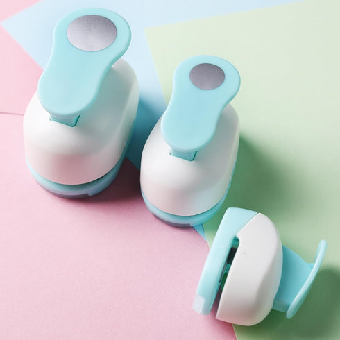 Koogel 3PCS Paper Hole Punches, Craft Paper Punch Set Lever Punch Hole Punch Shapes for Scrapbooking Festival Paper Greeting Card DIY Albums Photo...